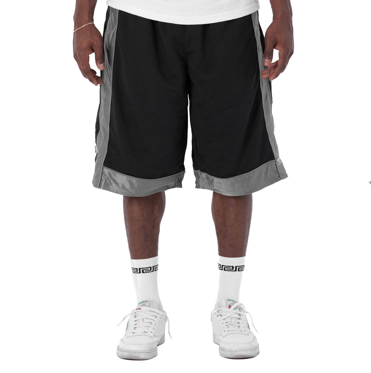 Pro Club Men's Black Heavyweight Mesh Basketball Shorts