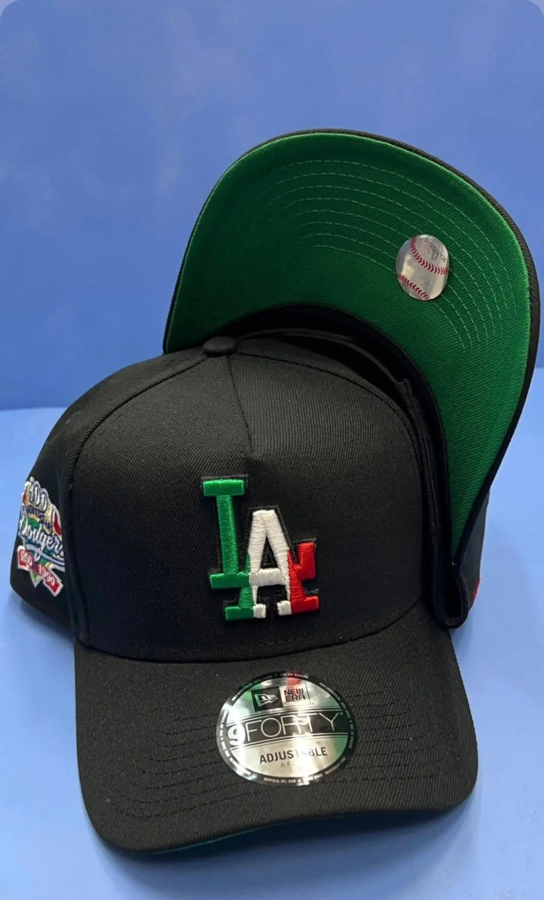 Los Angeles Dodgers 'Mexico Flag' 100th Anviersary side patch 9FORTY A-Frame Snapback