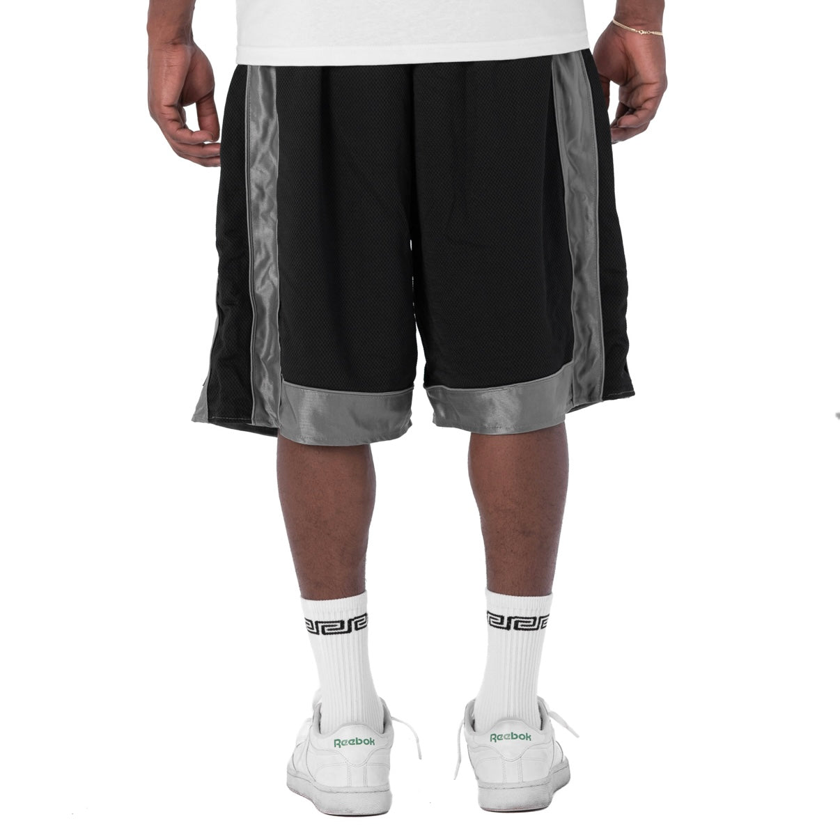 Pro Club Men's Black Heavyweight Mesh Basketball Shorts