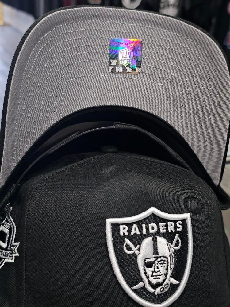 Las Vegas Raiders 50th SP Black 9Forty A-Frame Snapback