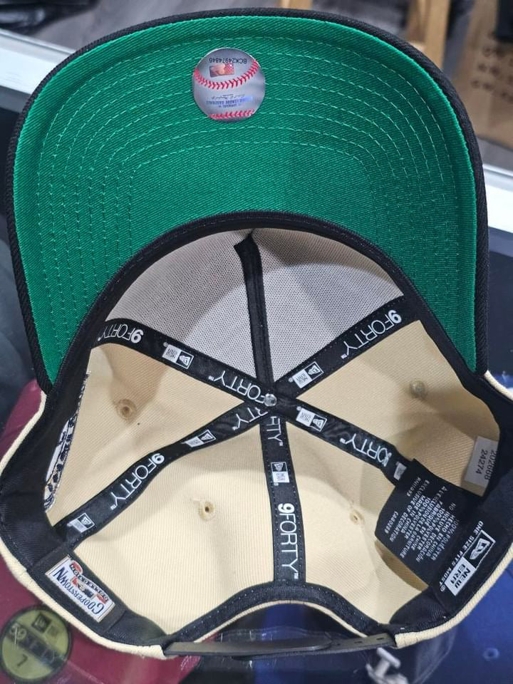 Los Angeles Dodgers Cream & Black 9Forty A-Frame Snapback