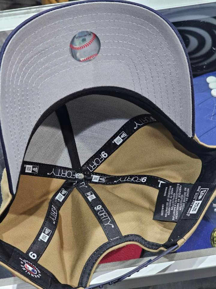 Los Angeles Dodgers 2 Tone Khaki & Navy 9Forty A-Frame Snapback