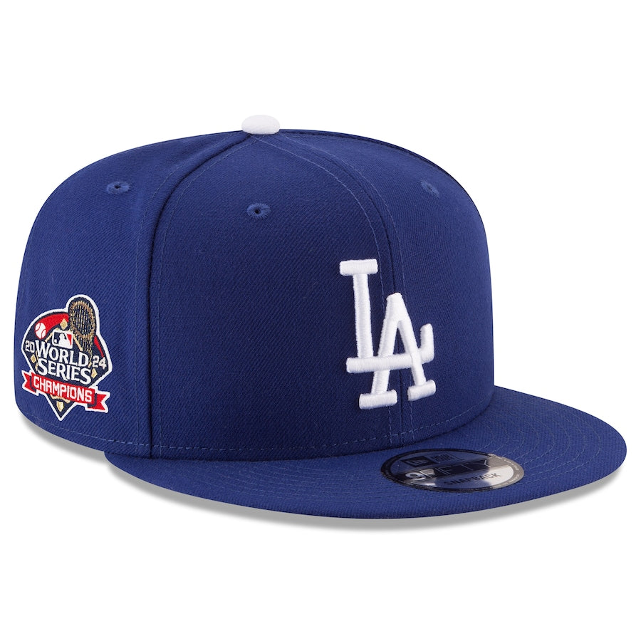 Los Angeles Dodgers New Era 2024 World Series Champions Side Patch 9FIFTY Snapback Hat