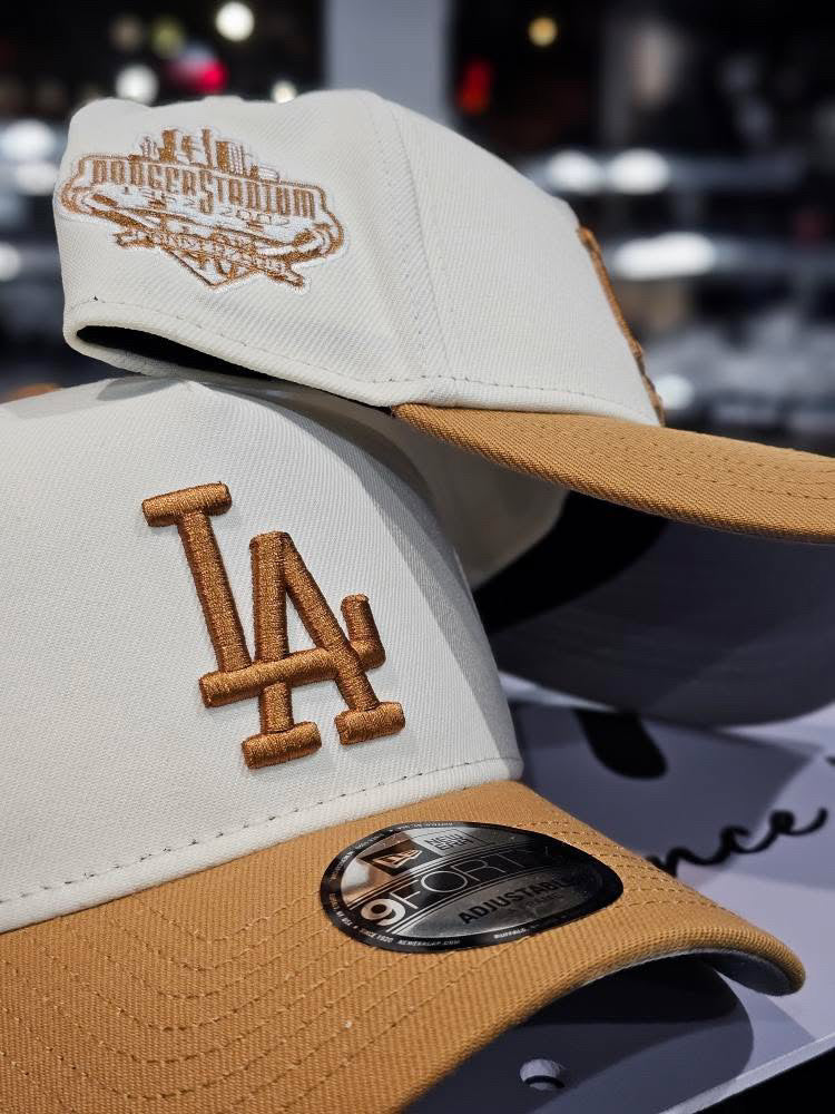 Los Angeles Dodgers Cream & Brown 9Forty A-Frame Snapback