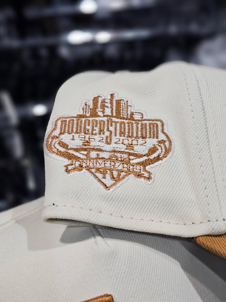Los Angeles Dodgers Cream & Brown 9Forty A-Frame Snapback