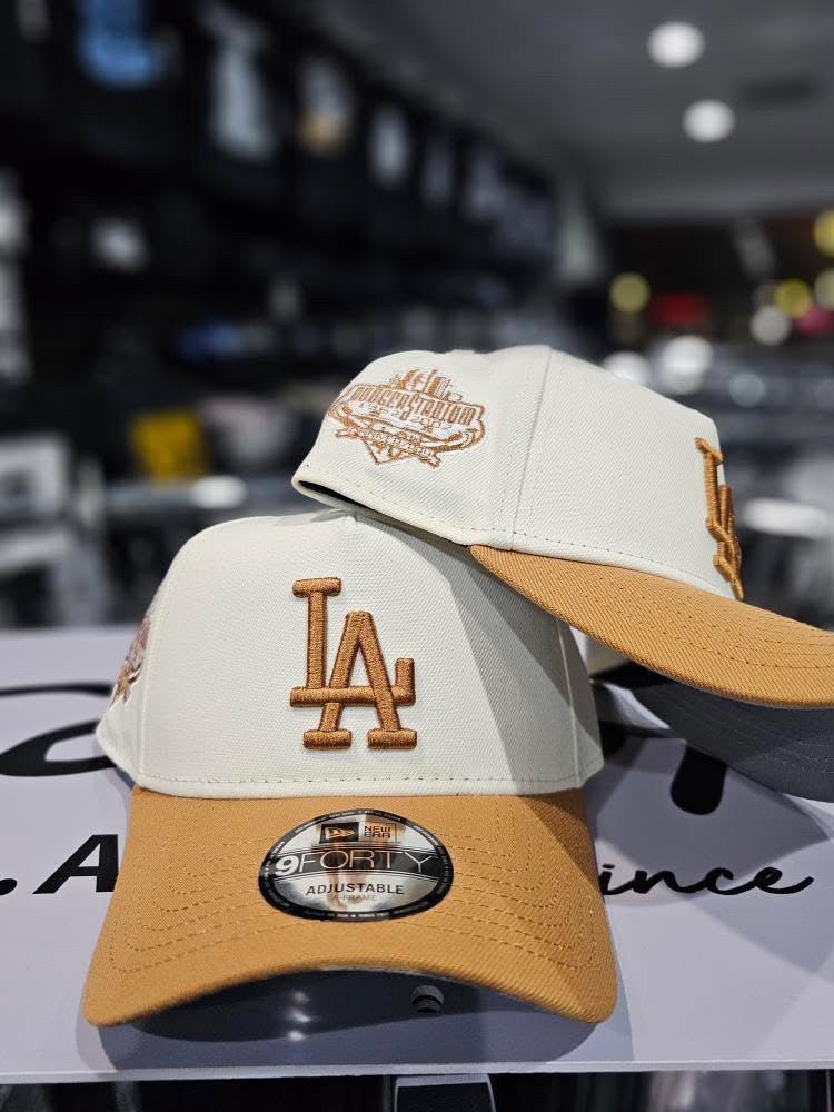 Los Angeles Dodgers Cream & Brown 9Forty A-Frame Snapback