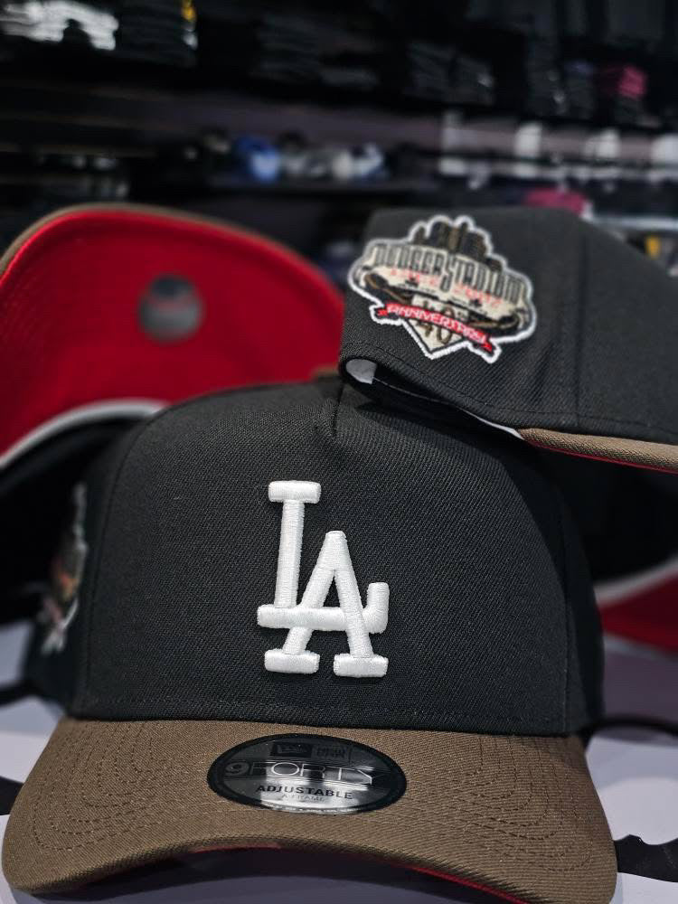 Los Angeles Dodgers Black & Brown 9Forty A-Frame Snapback