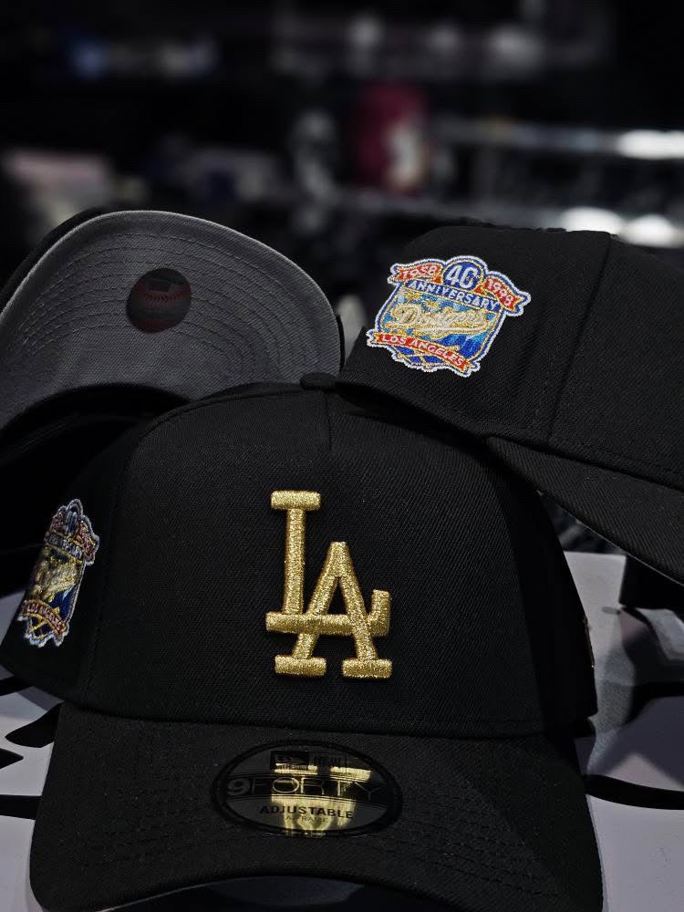Los Angeles Dodgers Black & Gold 9Forty A-Frame Snapback