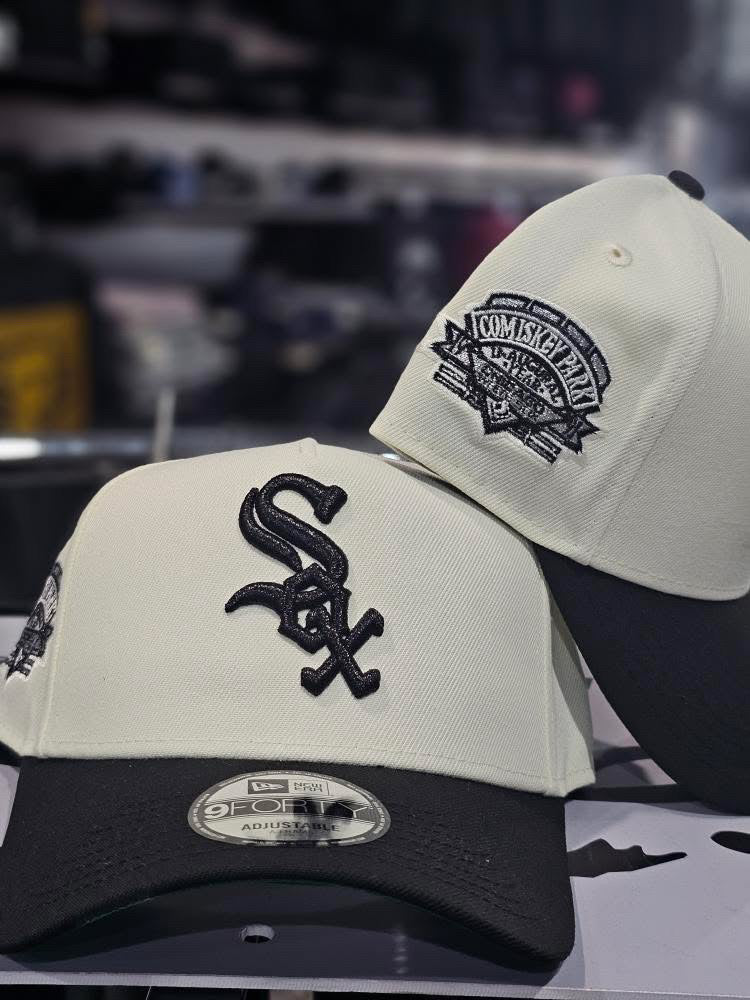 White Sox Cream & Black 9Forty A-Frame Snapback