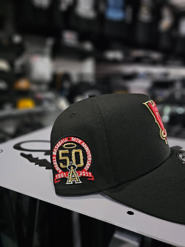 Los Angeles Angels 'Upside Down Logo' 9Forty A-Frame Snapback