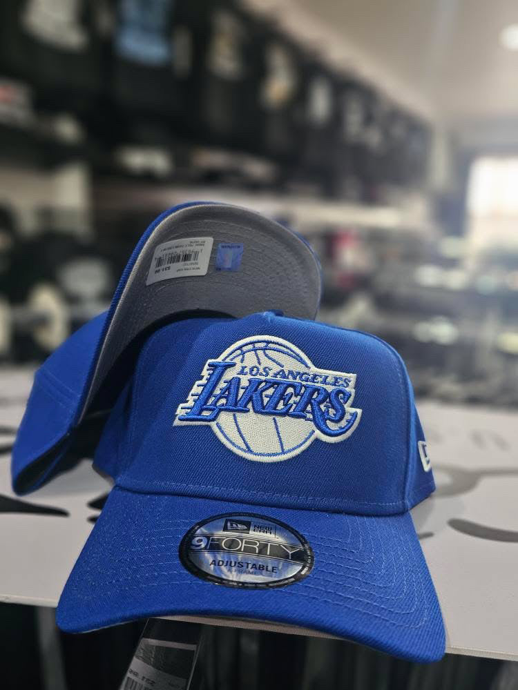 Los Angeles Lakers Blue 9Forty A-Frame Snapback