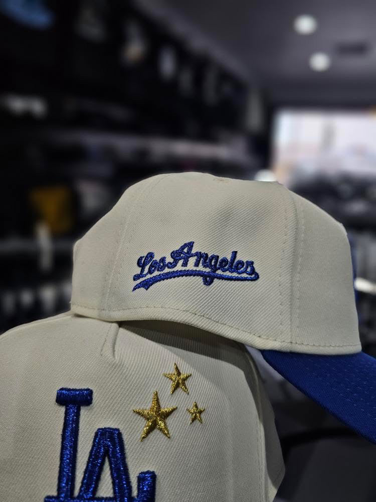 Los Angeles Dodgers Cream & Blue 9Forty A-Frame Snapback