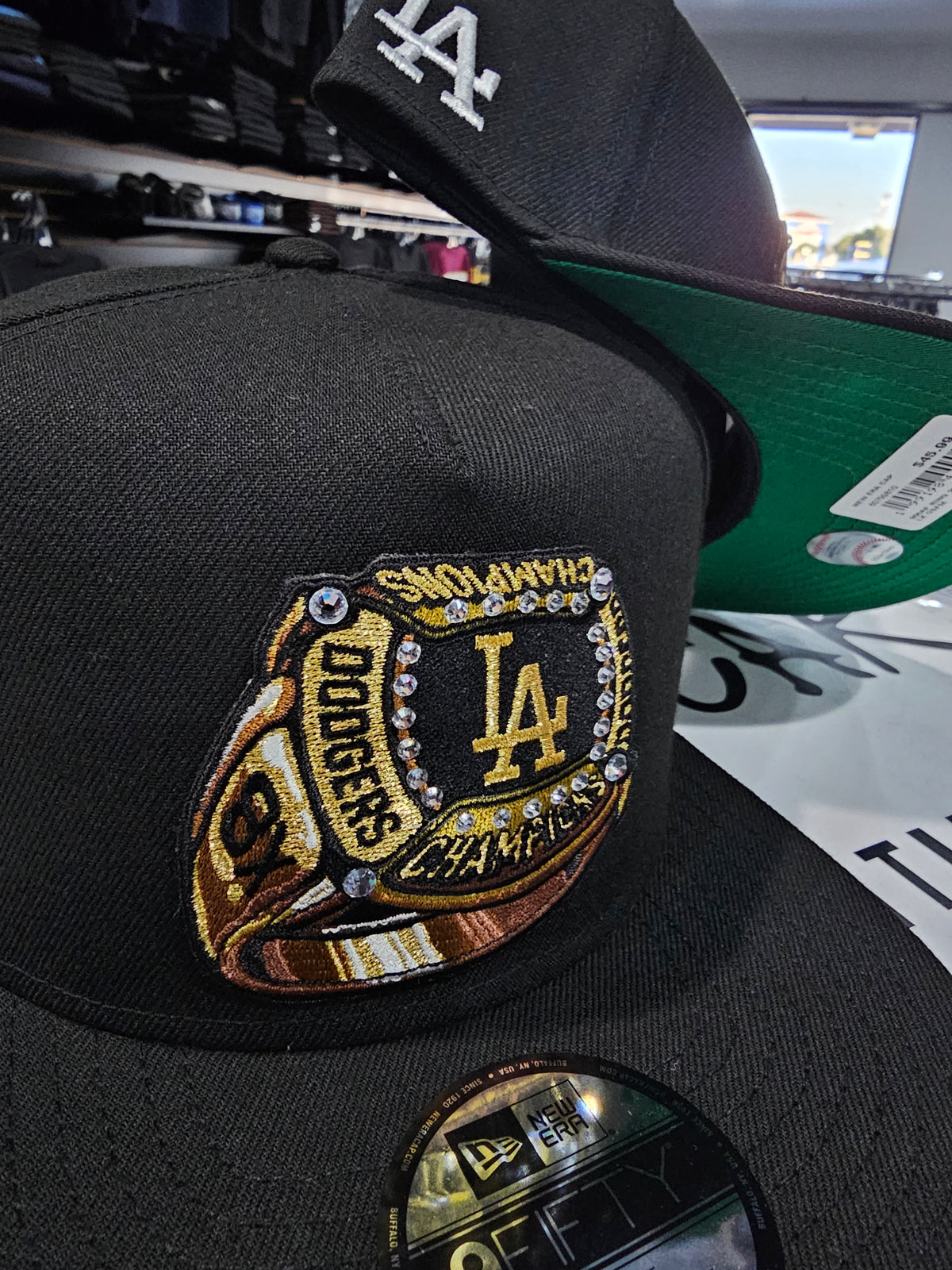 Los Angeles Dodgers Snapback 9Fify New Era A-Frame Ring Hat Cap Green UV