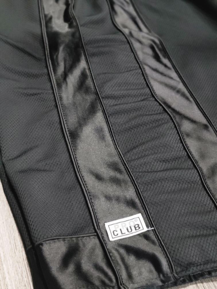 Pro Club Men's Black Heavyweight Mesh Basketball Shorts