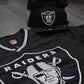 EMBROIDERED RAIDERS WINDBREAKER BIG LOGO FRONT JACKET