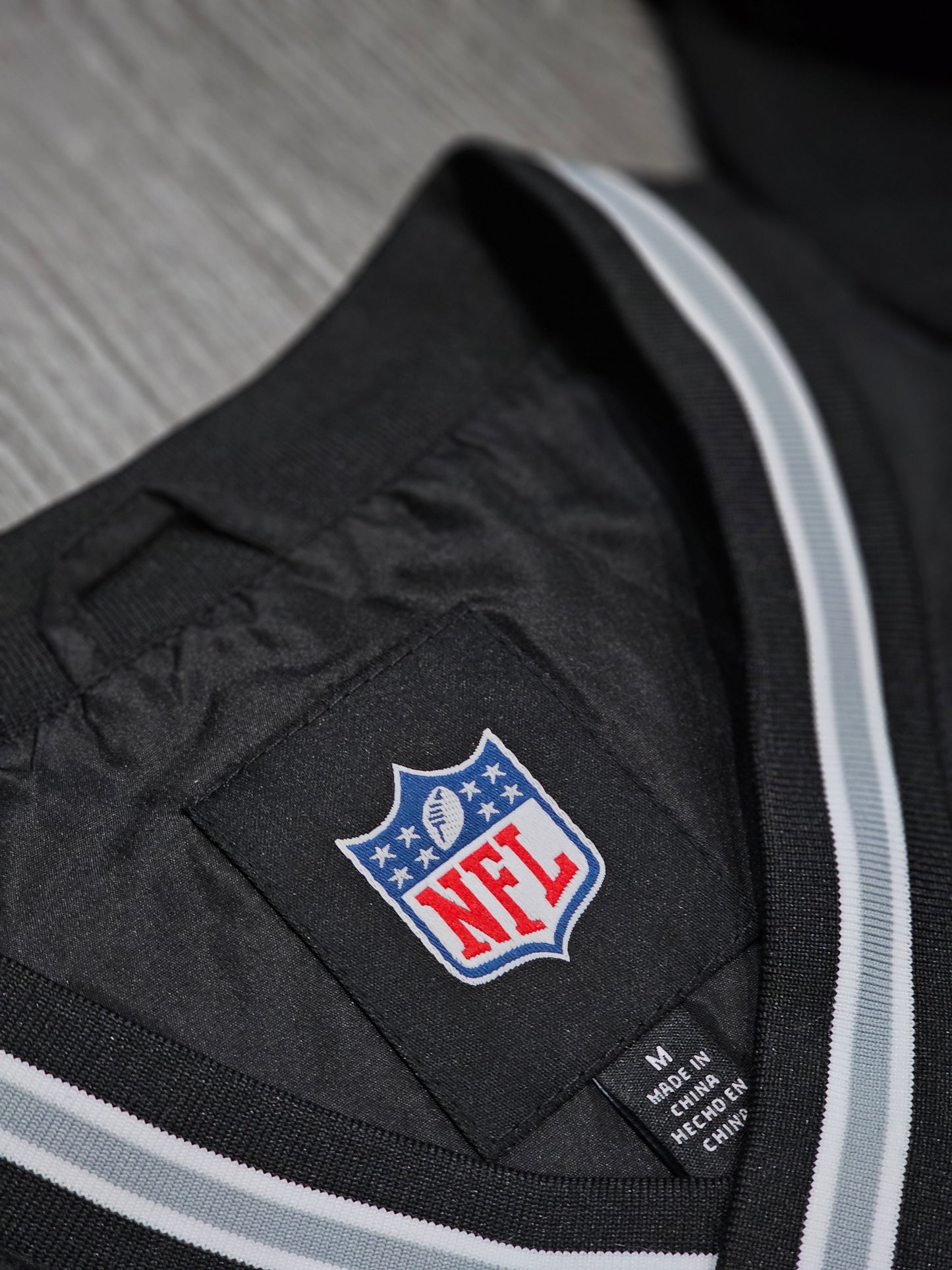 EMBROIDERED RAIDERS WINDBREAKER BIG LOGO FRONT JACKET