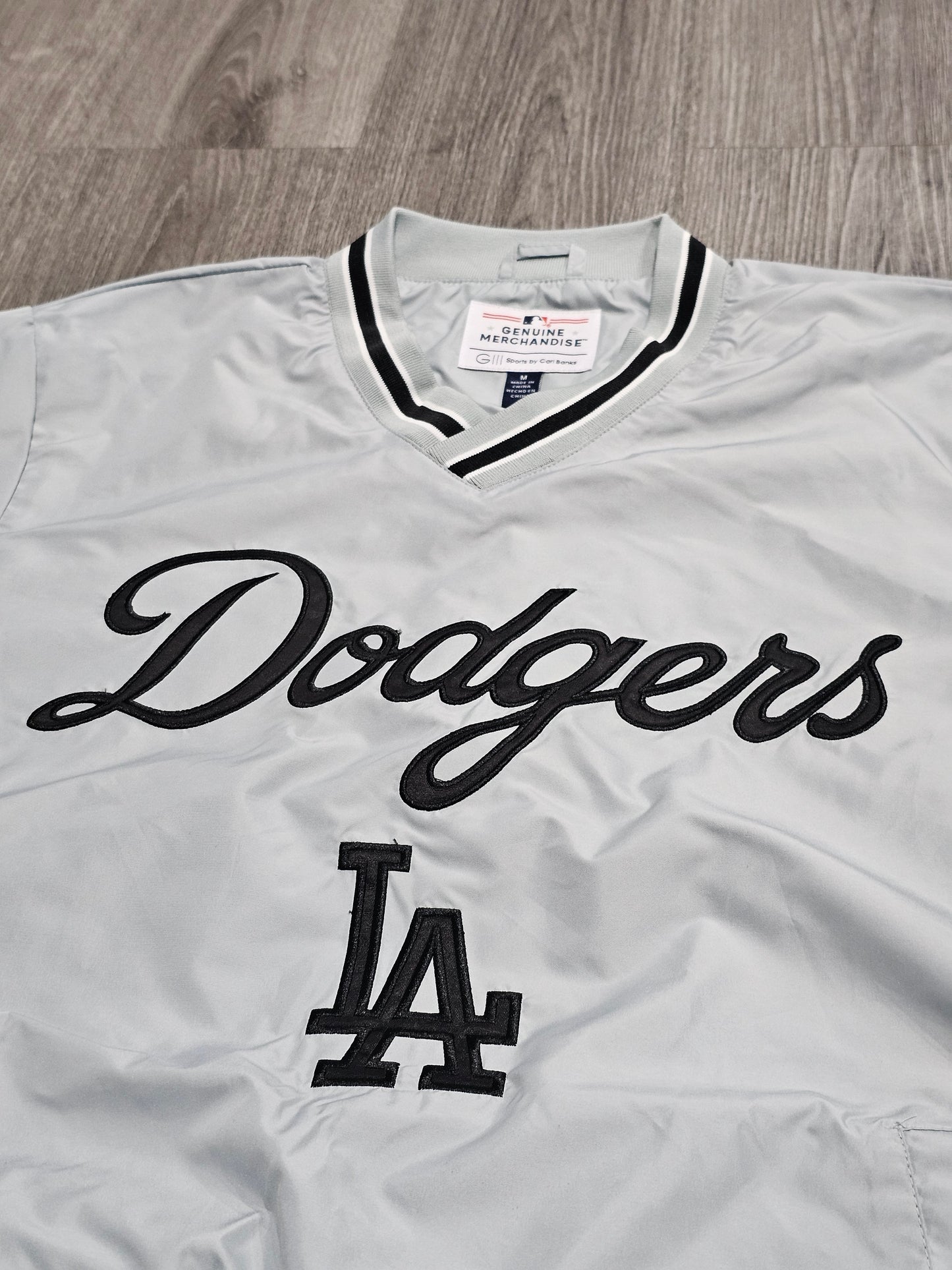Los Angeles Dodgers Genuine Merchandise MLB Windbreaker Mens Jackets - Light Grey