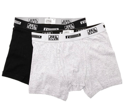 Pro Club Men's Comfort Soft Cotton Boxer Brief (2 Pack) Final Sale