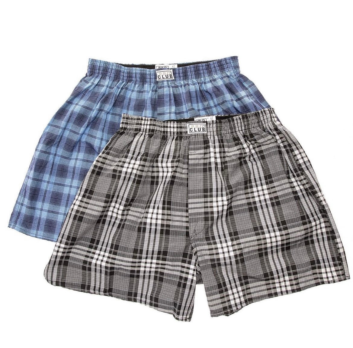 Pro Club Men's Classic Woven Boxers (2 Pack, Mix Colors) Final sale