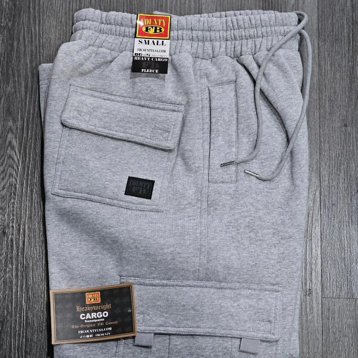 FB County Heavyweight Baggy Cargo Sweatpants