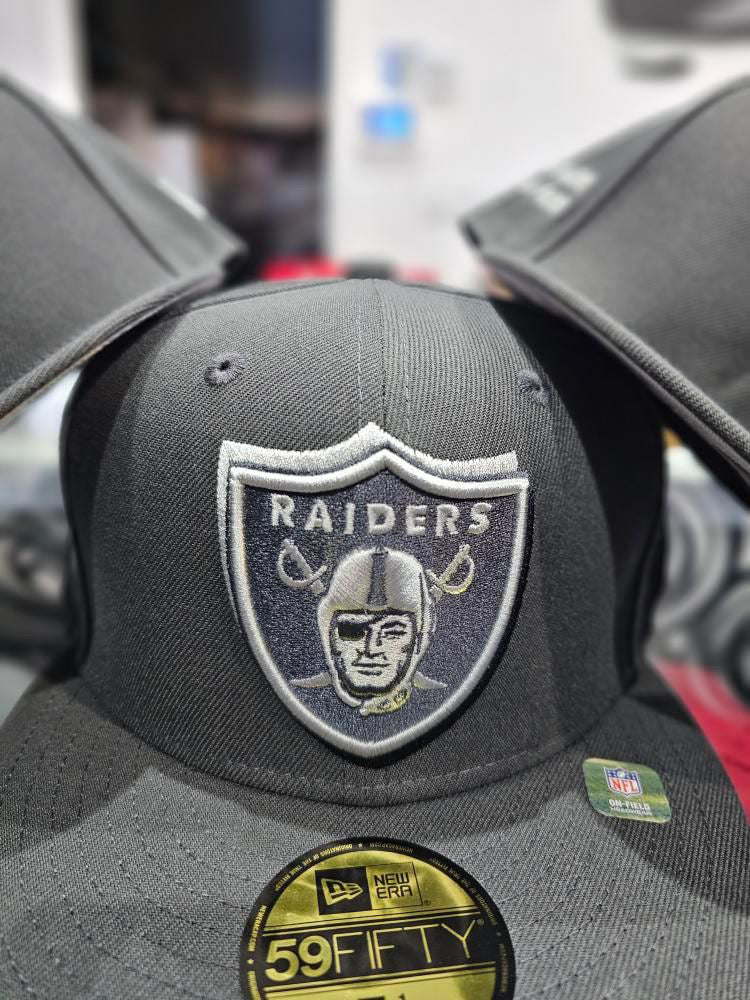 Raiders 2024 Draft Gray 59FIFTY Fitted