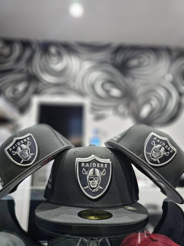 Raiders 2024 Draft Gray 59FIFTY Fitted