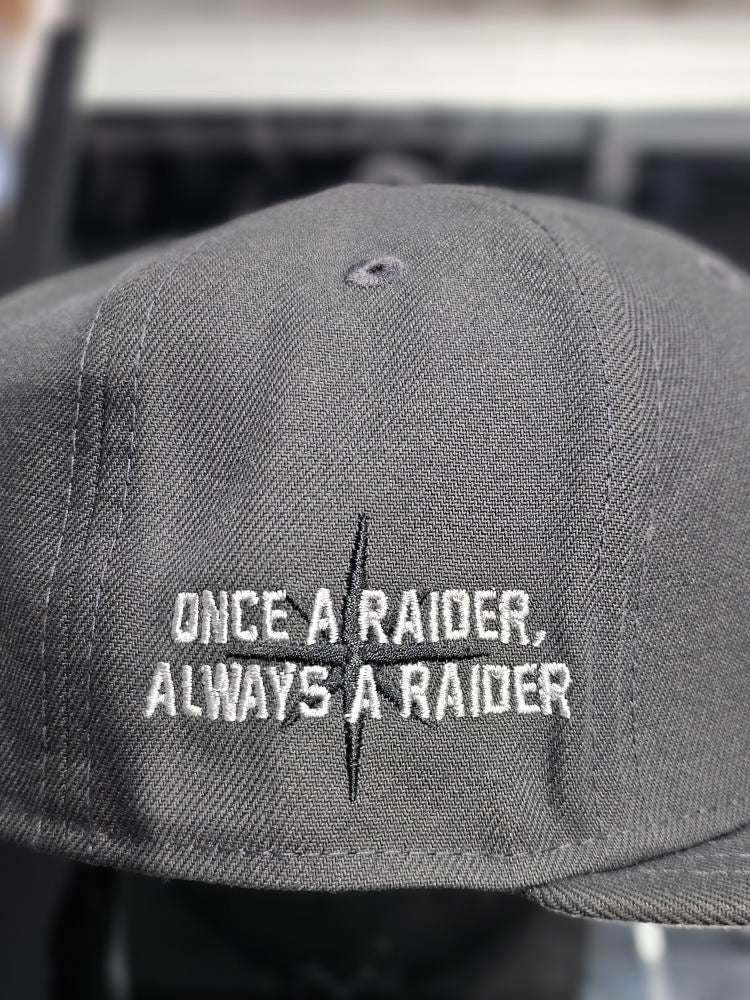 Raiders 2024 Draft Gray 59FIFTY Fitted