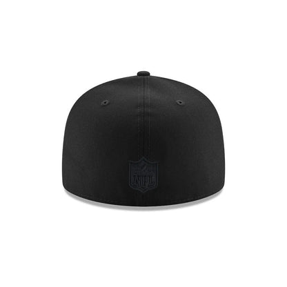 Las Vegas Raiders Black on Black Metal Badge 59FIFTY Fitted (final sale)