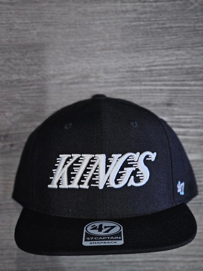 Los Angeles Kings '47 No Shot Captain Vintage Black Hat Cap Men's Adjustable Snapback