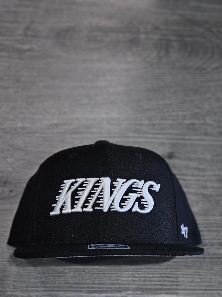 Los Angeles Kings '47 No Shot Captain Vintage Black Hat Cap Men's Adjustable Snapback