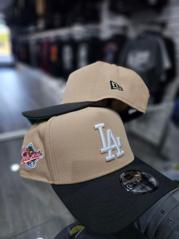 Los Angeles Dodgers Khaki & Black 2 Tone 9Forty A-Frame Snapback