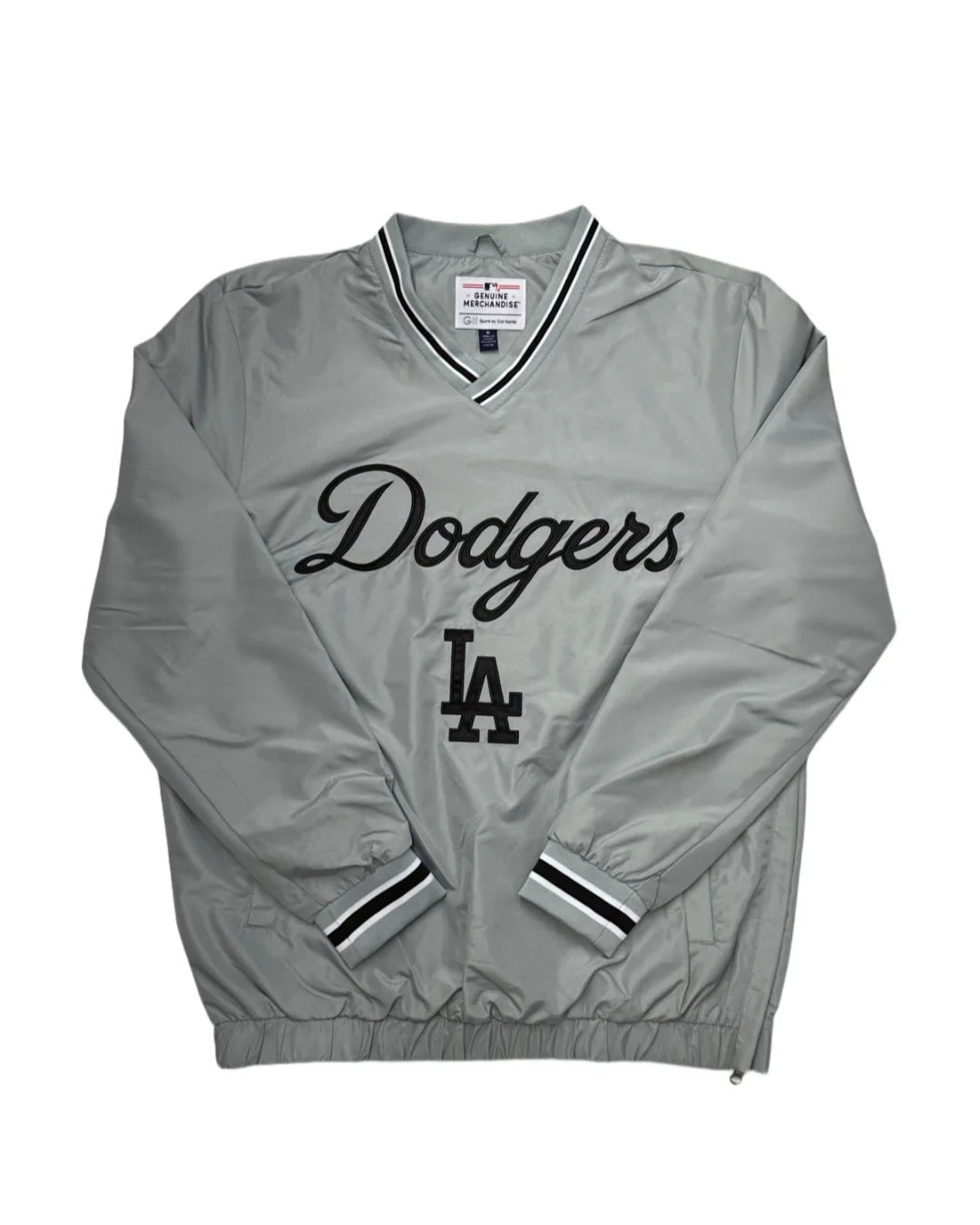 Los Angeles Dodgers Genuine Merchandise MLB Windbreaker Mens Jackets - Light Grey