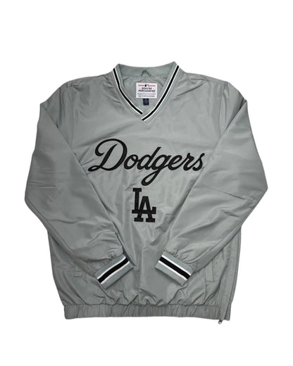 Los Angeles Dodgers Genuine Merchandise MLB Windbreaker Mens Jackets - Light Grey