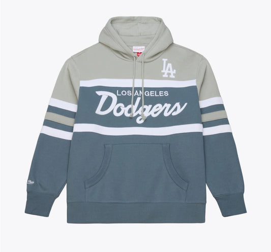Los Angeles Dodgers Gray Thunderstorm Head Coach Hoodie