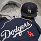 Two-tone  Navy/gray Dodgers pullover hoodie