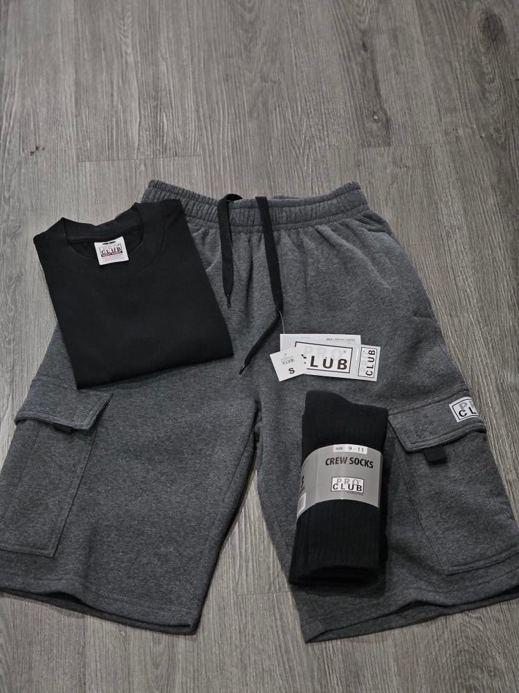 Pro Club Fleece Cargo Shorts