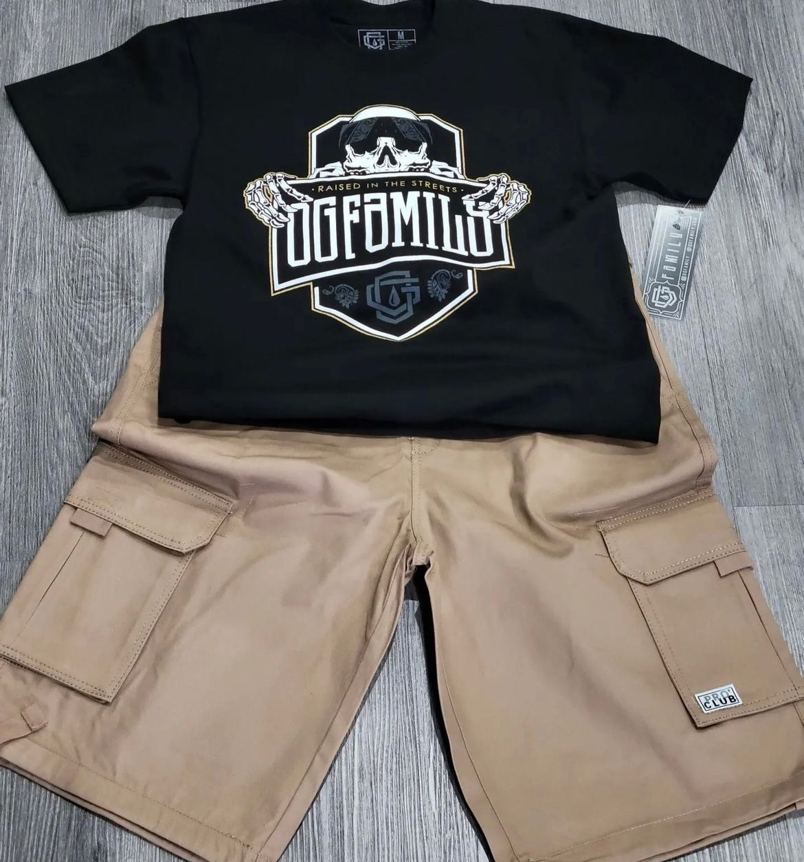 Pro Club Twill Cargo Shorts With Belt