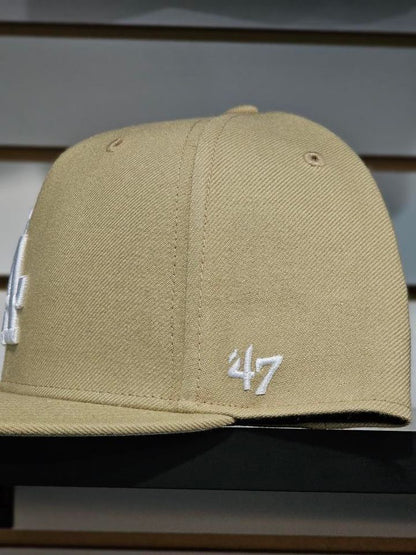 '47 Los Angeles
Dodgers captain brown/ white logo adjustable snapback