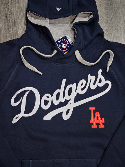 Los Angeles Dodgers Men’s NAVY Sweatshirt Antigua Victory Pullover Hoodie