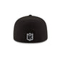 Las Vegas Raiders Black & White 59FIFTY Fitted