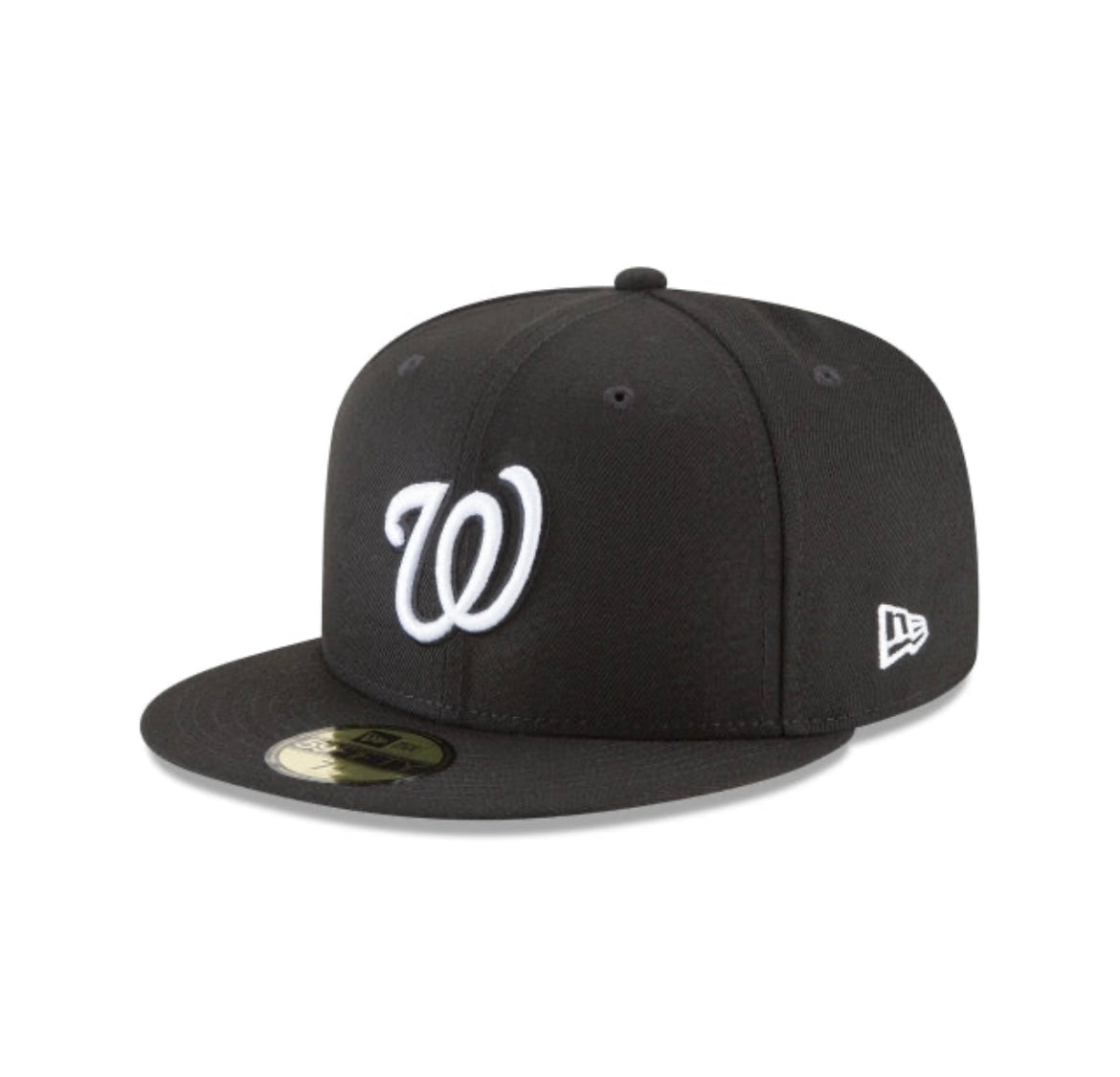 Washington Nationals Black and White Basic 59FIFTY Fitted