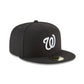 Washington Nationals Black and White Basic 59FIFTY Fitted