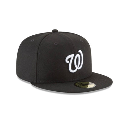 Washington Nationals Black and White Basic 59FIFTY Fitted         (final sale)