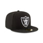 Las Vegas Raiders Black & White 59FIFTY Fitted