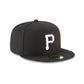 Pittsburgh Pirates Black and White Basic 59FIFTY Fitted