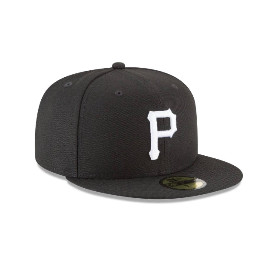 Pittsburgh Pirates Black and White Basic 59FIFTY Fitted