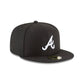 Atlanta Braves Black and White Basic 59FIFTY Fitted