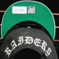 Raiders New Era Blackletter Arch 9FIFTY Snapback Hat - Black/Silver