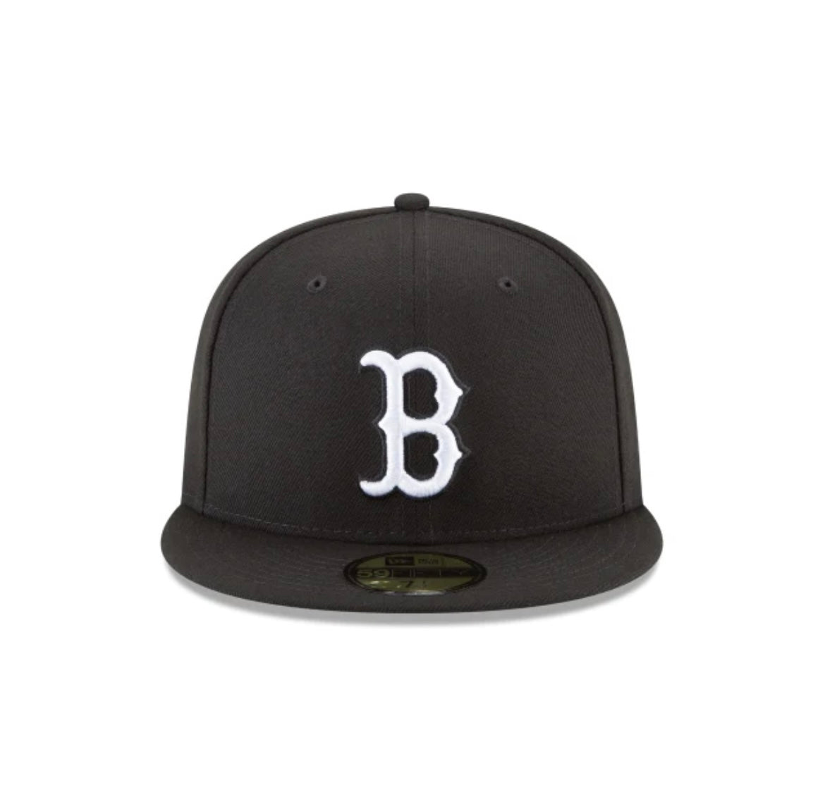 Boston Red Sox Black and White Basic 59FIFTY Fitted