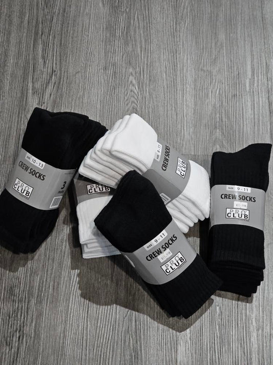 Pro Club Heavyweight Crew Socks (3 pairs) FINAL SALE